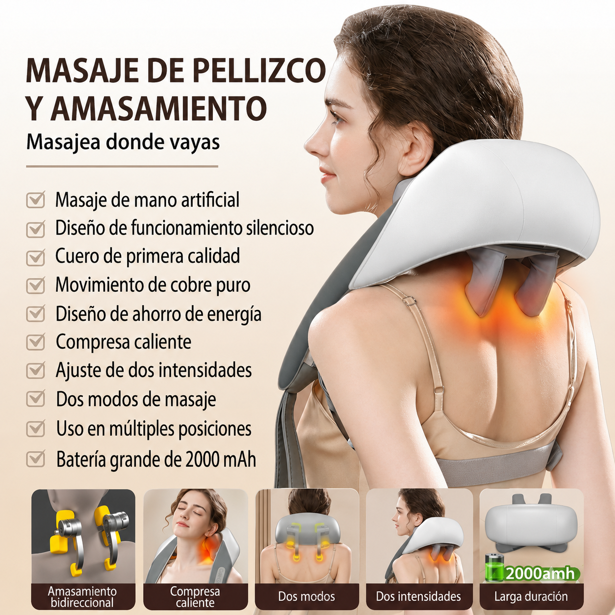 Masajeador de cuello y espalda
